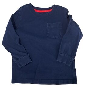 Kids Navy Blue Long Sleeve Shirt